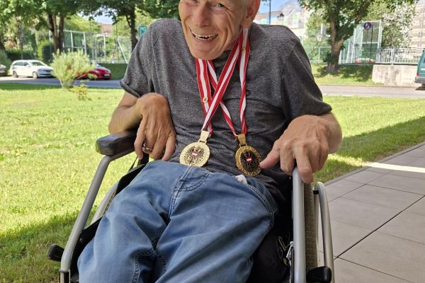 Gerhard Gahleitner aus der Wirkstatt an der Sill ist stolzer Staatsmeister im Para-Boccia.
