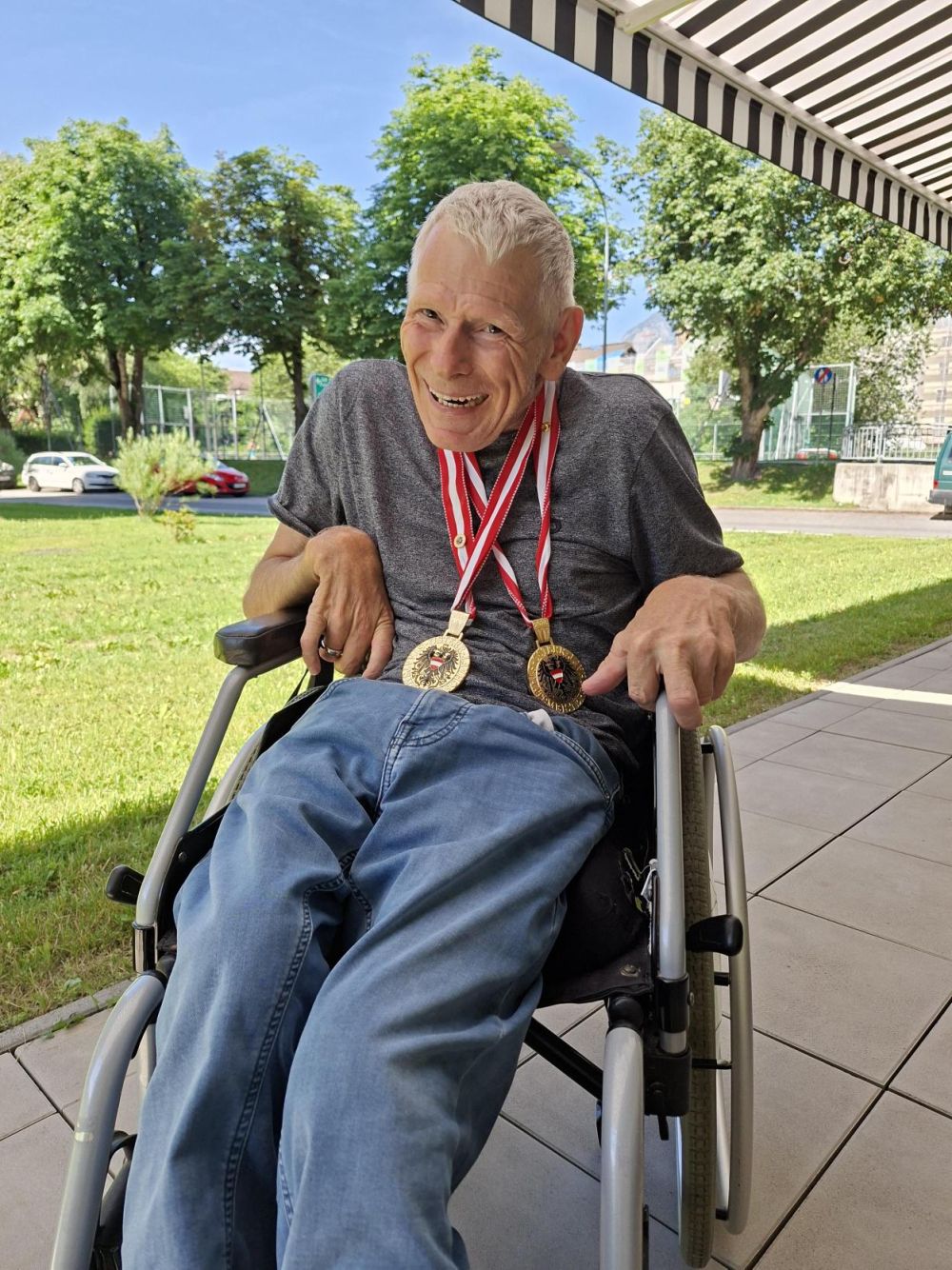 Gerhard Gahleitner aus der Wirkstatt an der Sill ist stolzer Staatsmeister im Para-Boccia.